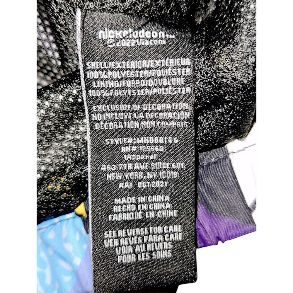 Members Only x Nickelodeon Rugrats Ren and Stimpy Hooded Windbreaker **FLAWS  S